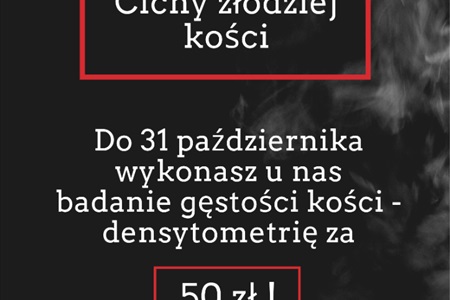 20.10 - Światowy Dzień Osteoporozy - densytometria za 50 zł