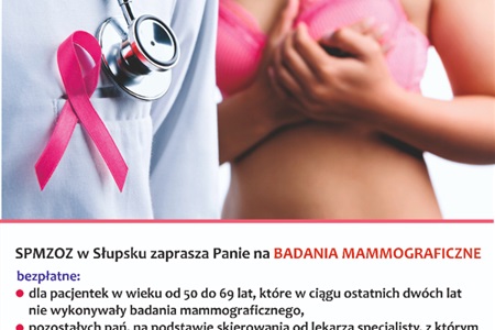 Zachęcamy do wykonania mammografii