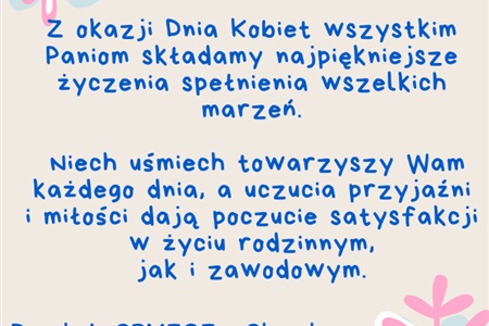 Życzenia z okazji Dnia Kobiet