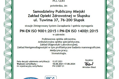 Certyfikaty ISO