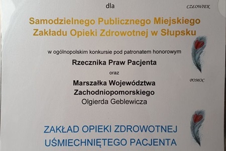 Wyróżnienie dla SPMZOZ w Słupsku za Klub Rodzica i Malucha_18_06_2018